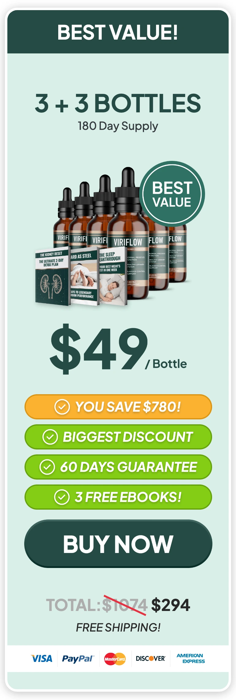 ViriFlow 6 bottles